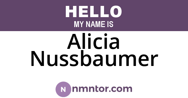 Alicia Nussbaumer