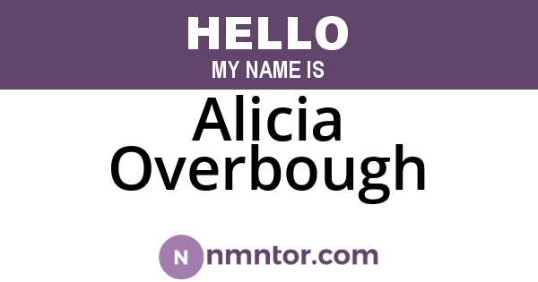 Alicia Overbough