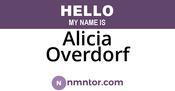 Alicia Overdorf