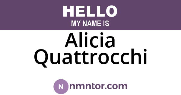 Alicia Quattrocchi