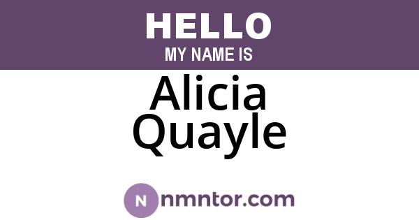 Alicia Quayle