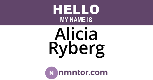 Alicia Ryberg