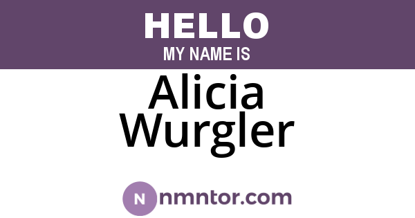Alicia Wurgler