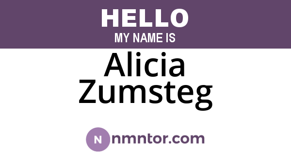 Alicia Zumsteg