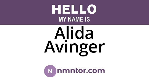 Alida Avinger