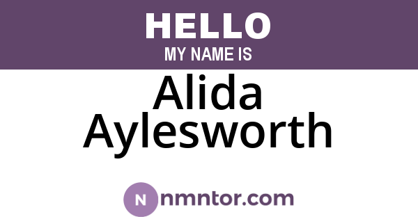 Alida Aylesworth