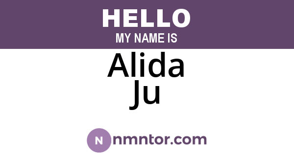 Alida Ju