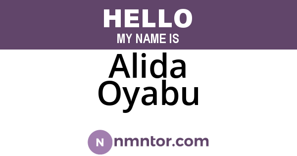 Alida Oyabu