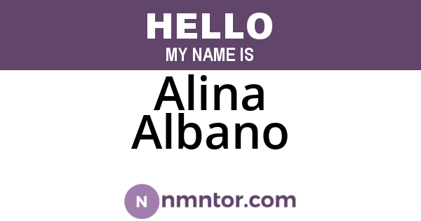 Alina Albano