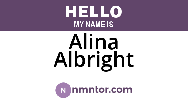Alina Albright