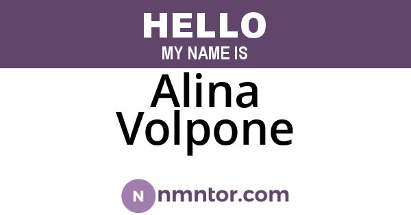Alina Volpone