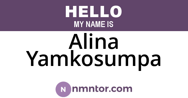 Alina Yamkosumpa