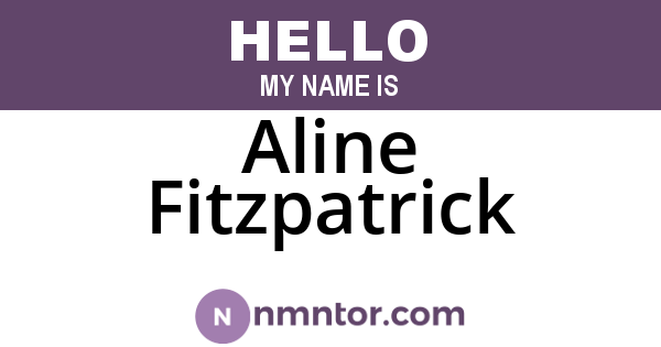 Aline Fitzpatrick