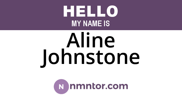 Aline Johnstone