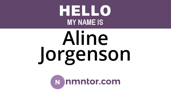 Aline Jorgenson