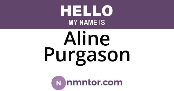 Aline Purgason