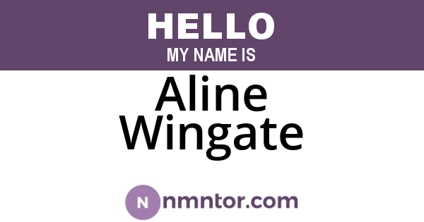 Aline Wingate