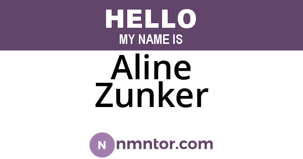 Aline Zunker