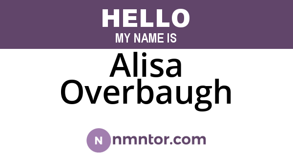 Alisa Overbaugh