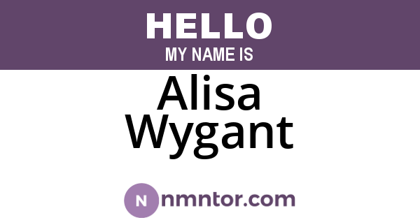 Alisa Wygant