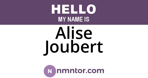 Alise Joubert