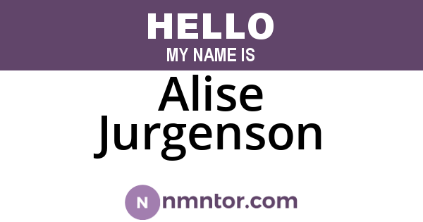 Alise Jurgenson