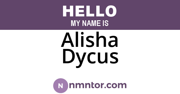Alisha Dycus