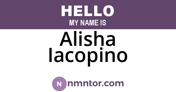Alisha Iacopino