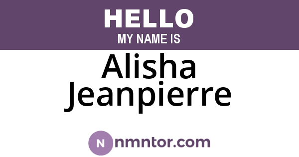 Alisha Jeanpierre