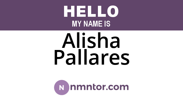 Alisha Pallares