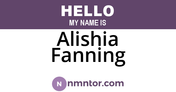 Alishia Fanning