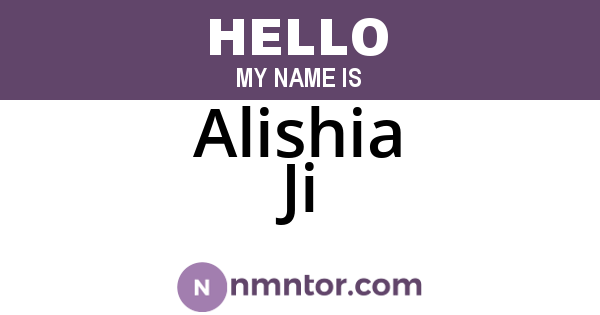 Alishia Ji