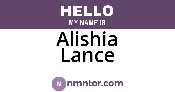 Alishia Lance