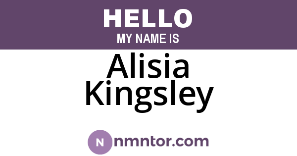 Alisia Kingsley