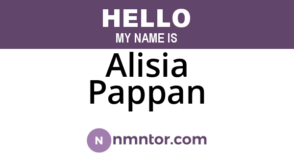 Alisia Pappan