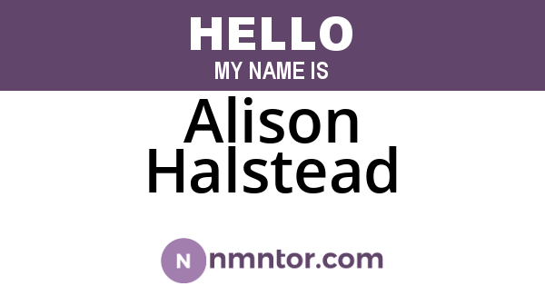 Alison Halstead