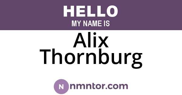 Alix Thornburg