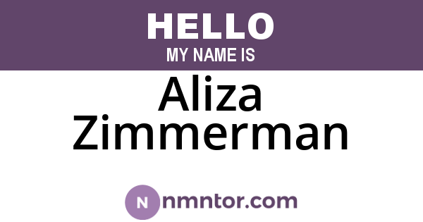 Aliza Zimmerman