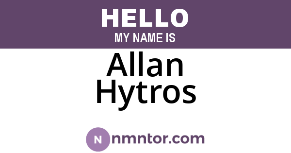 Allan Hytros