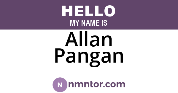 Allan Pangan