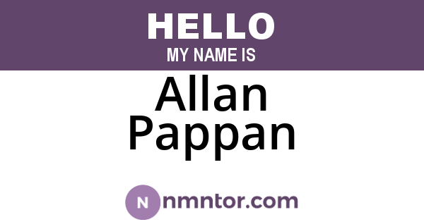 Allan Pappan