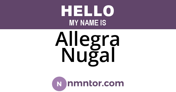Allegra Nugal