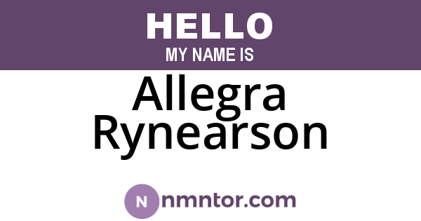 Allegra Rynearson