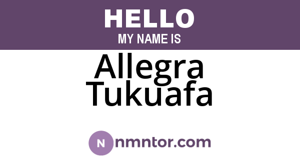 Allegra Tukuafa