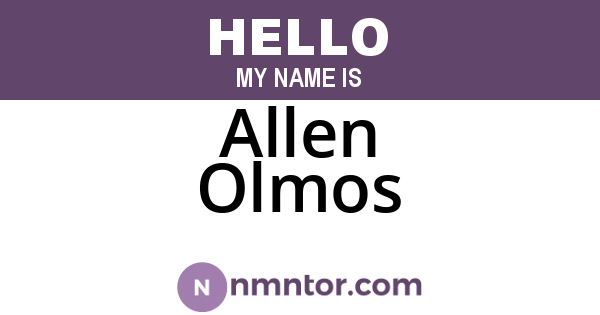 Allen Olmos