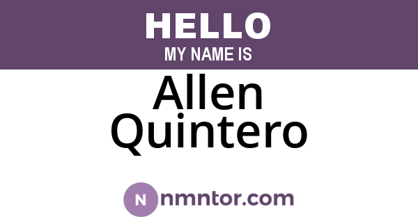Allen Quintero