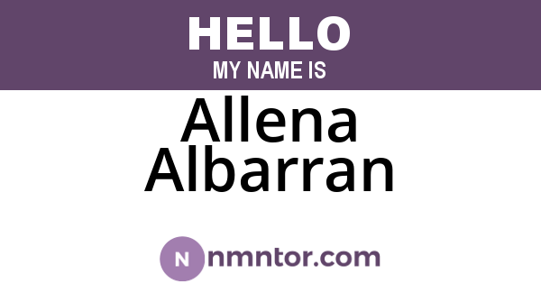 Allena Albarran