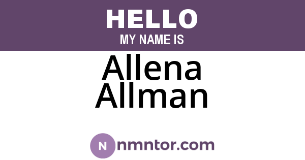 Allena Allman