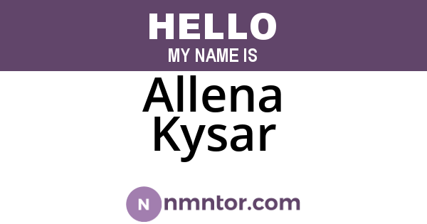 Allena Kysar
