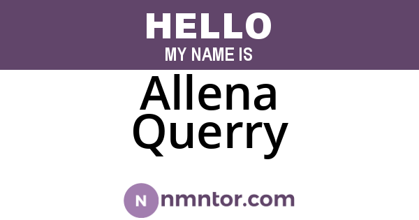 Allena Querry